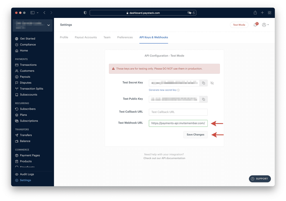 Paystack Admin Panel