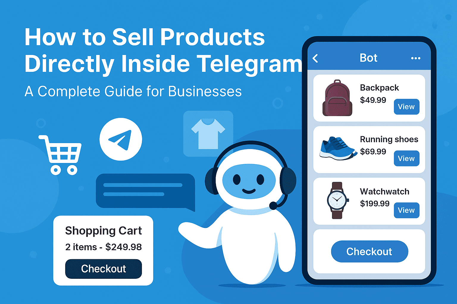 Telegram eCommerce bot integrating Shopify and WooCommerce