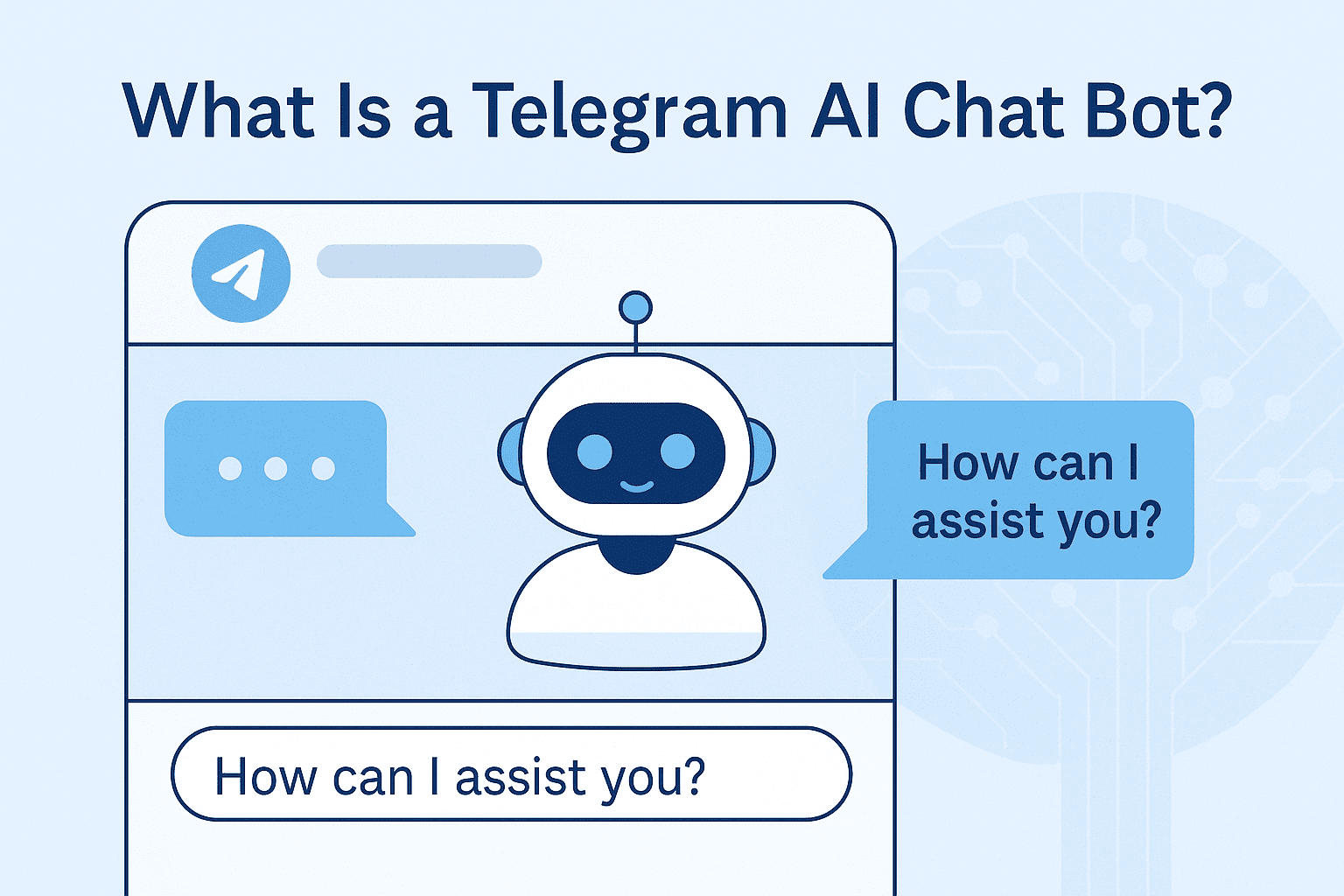 AI Chat Bot analyzing and responding to user messages