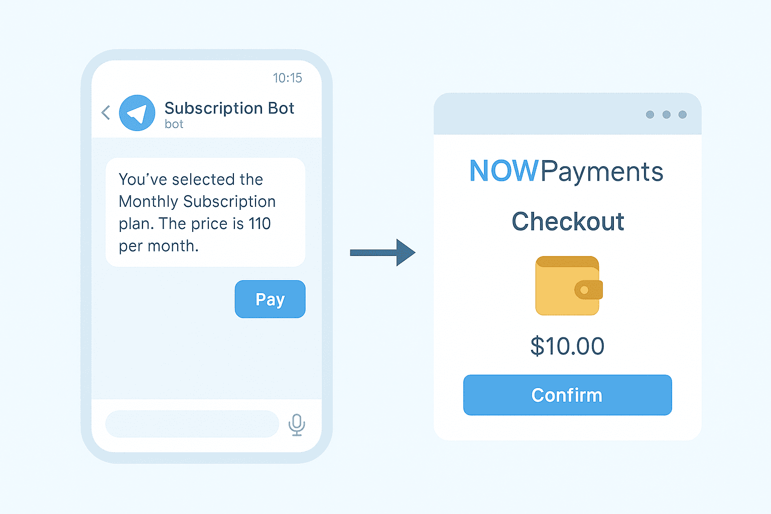Crypto Checkout Screen